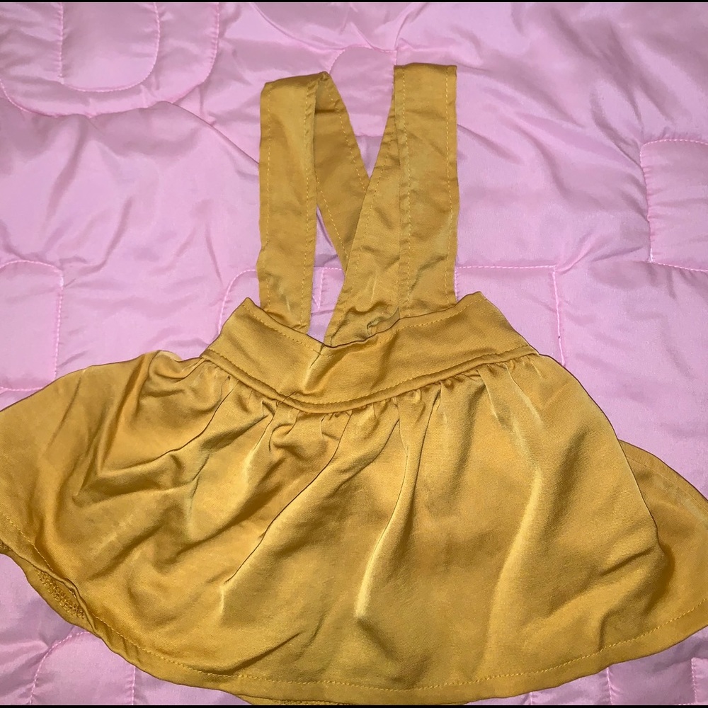 🎃 Yellow Baby Strap Skirt